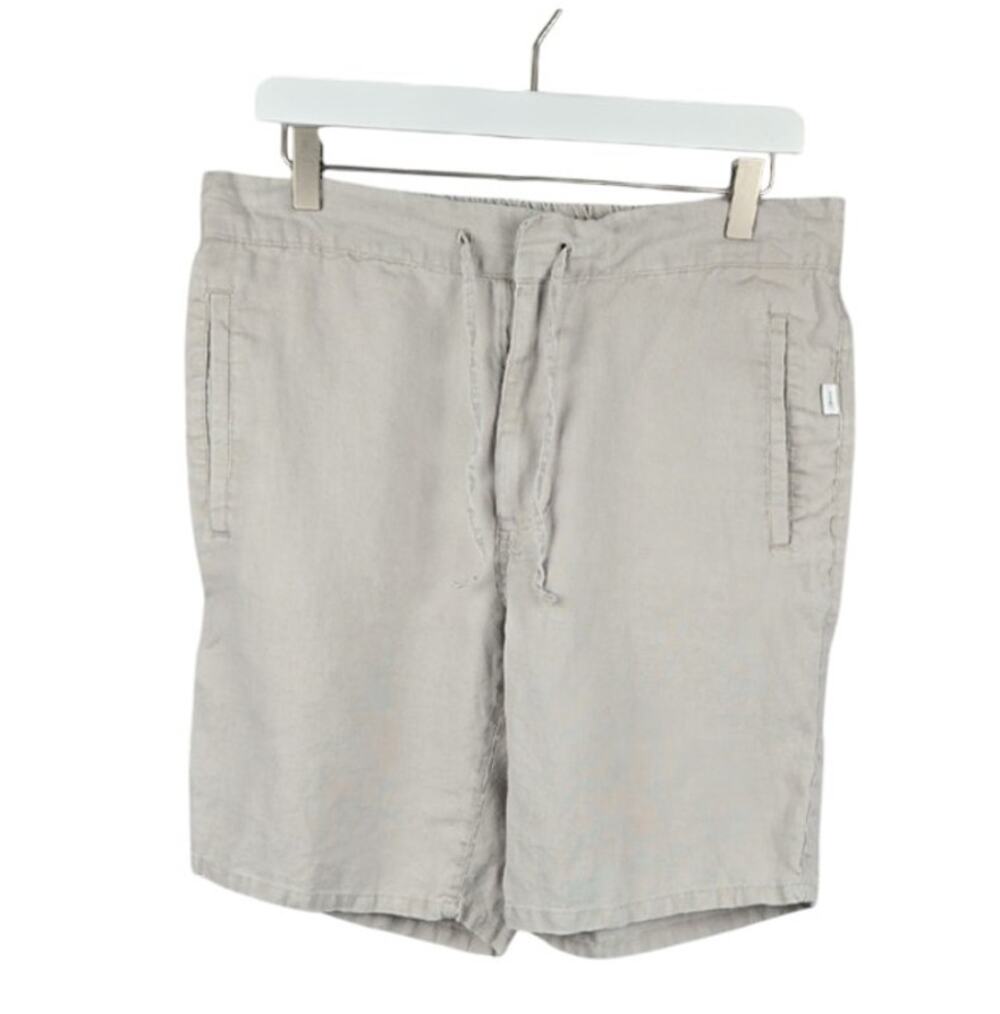 Onia Men's 100% Linen Shorts Khaki Size Medium